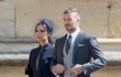 Beckhamovi na královské svatbě
