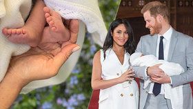 Meghan se po porodu poprvé projevila: Den matek: oslavila fotkou Archieho nožiček!