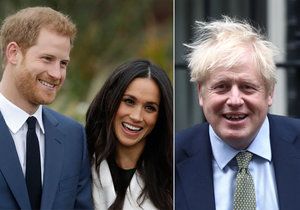 Premiér Boris Johnson poslal Harrymu a Meghan vzkaz.