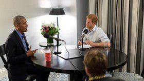 Rozhovor prince Harryho s exprezidentem Barackem Obamou pro BBC.
