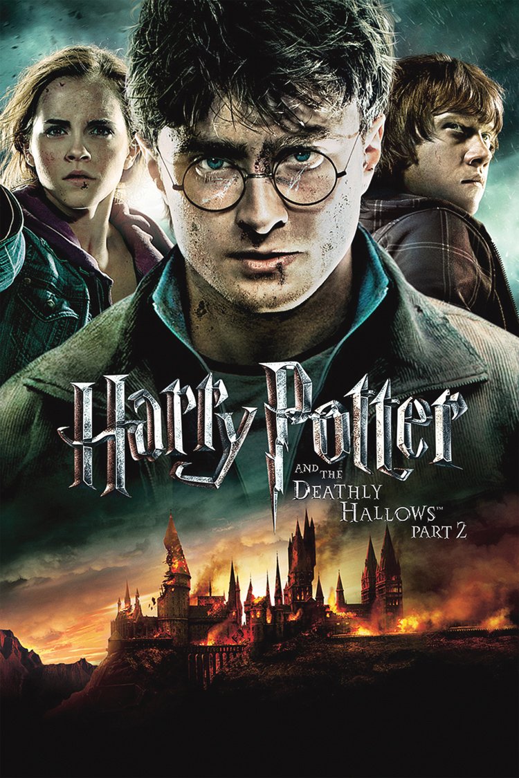 Na plakátu k poslednímu dílu filmové ságy Harry Potter a Relikvie smrti - část 2 jsou plnoletí kouzelníci a hořící Bradavice