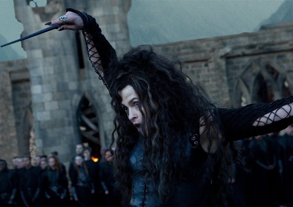 Helena jako Bellatrix v Harry Potterovi.