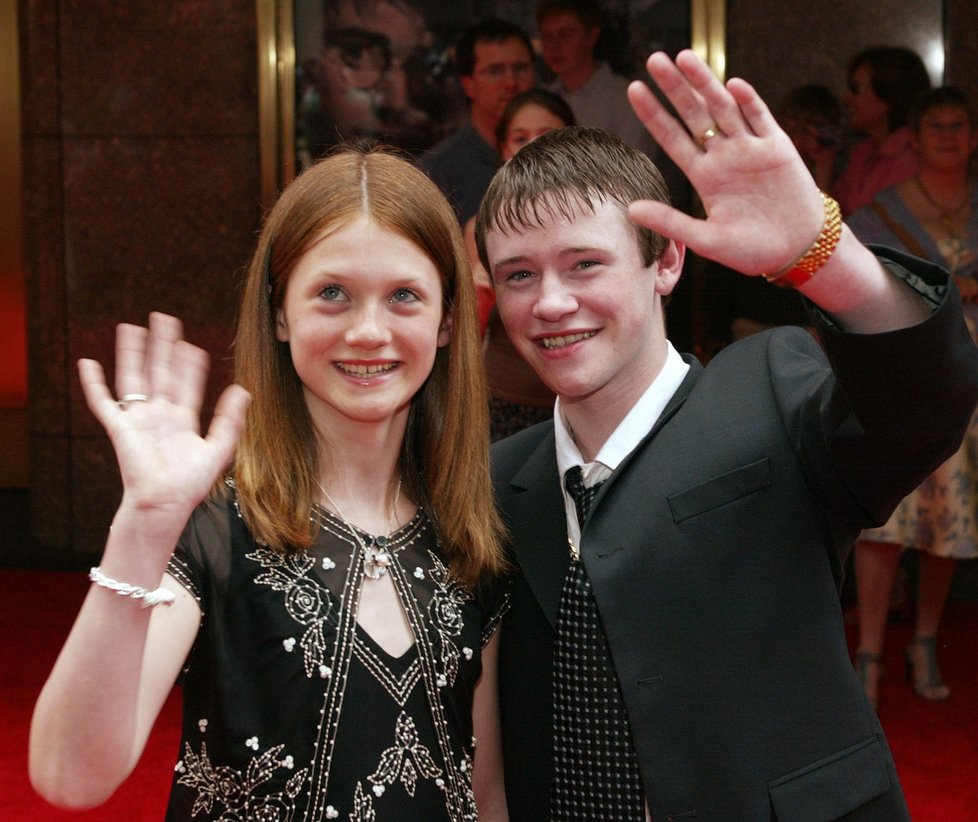 Devon Murray s hereckou kolegyní Bonnie Wright