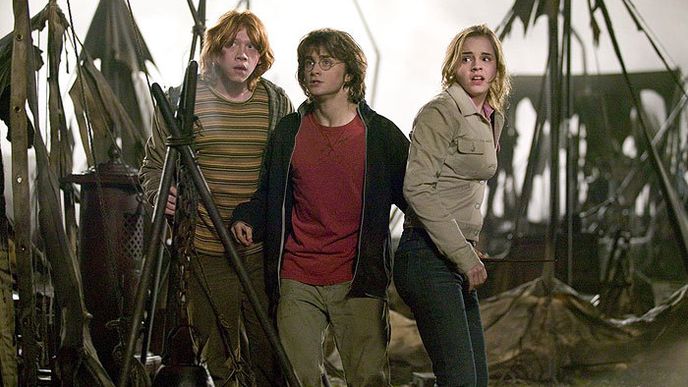 Rupert Grint, Daniel Radcliffe a Emma Watsonová