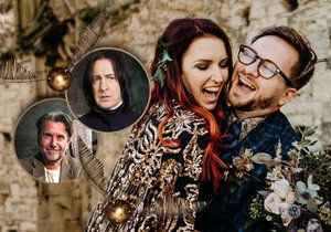 Nejkouzelnější svatba Česka: Adam a Andrea měli obřad jako z Harryho Pottera, oddal je český Severus Snape!