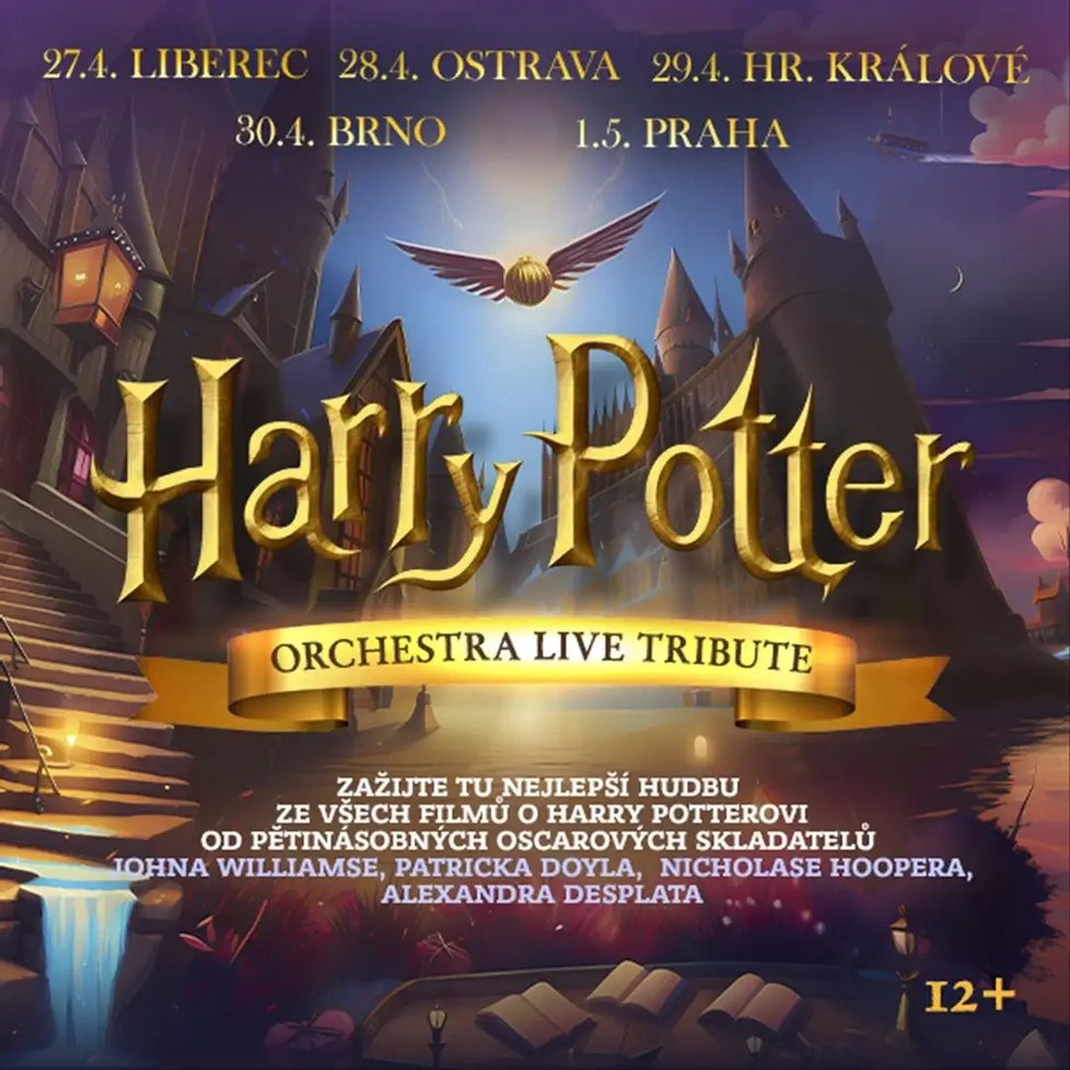 Harry Potter znovu dobývá Česko, tentokrát živě na vlně filmové hudby stvořené mistry...