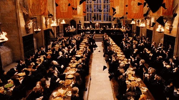 Harry Potter jídelna