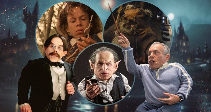 Profesor z Bradavic si užíval Prahu: Warwick Davis učil redaktora Blesku magii...