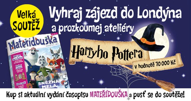 Právě teď! Velká soutěž o zájezd do ateliérů Harryho Pottera v Londýně