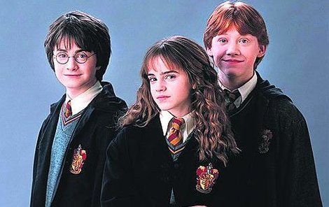 Harry, Hermiona a Ron.