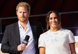 Harry a Meghan vystoupili v New Yorku.