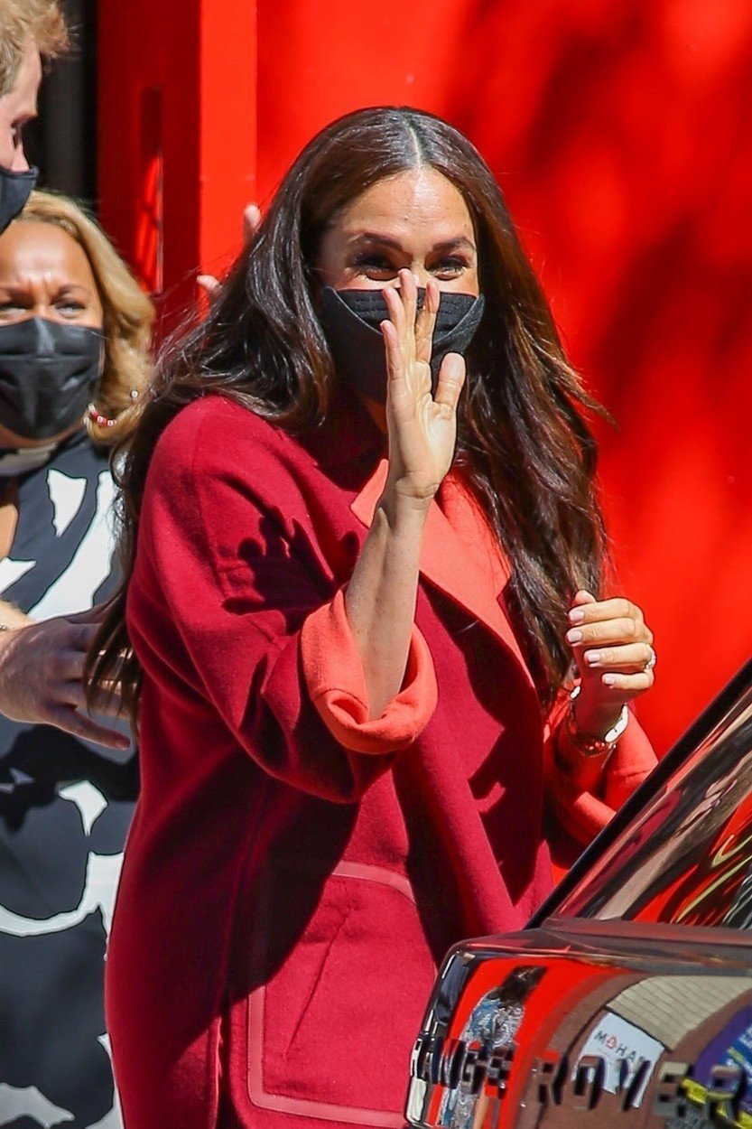 Harry a Meghan na obědě v New Yorku.