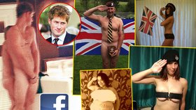 Na poctu princi Harrymu a jeho skandálním fotografiím vznikla skupina, kde salutují naháči