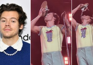 Harry Styles předvedl v Austrálii "shoey"