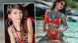 Sexy kočka ujíždí na tetování: Dokonalé tělo proměnila v malířské plátno