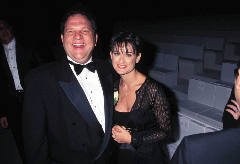 Producent Harvey Weinstein a Demi Mooreová