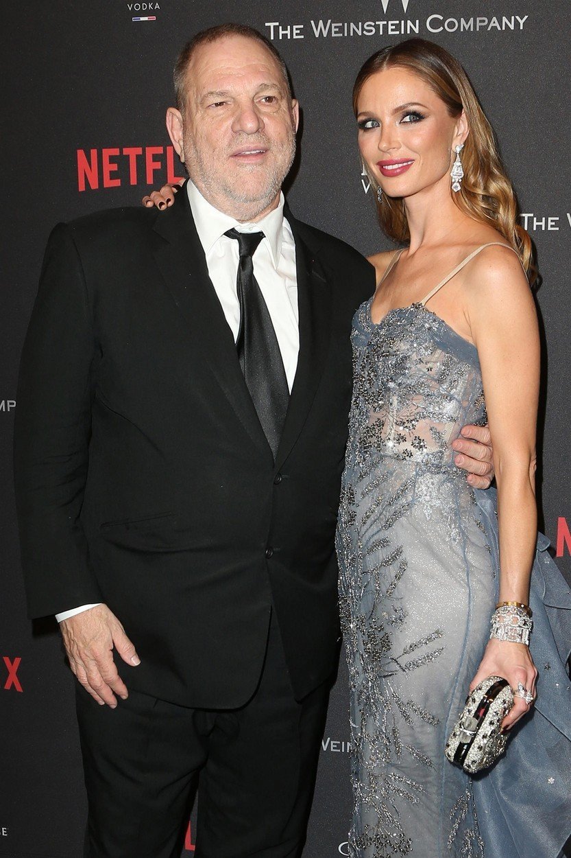 Harvey Weinstein a jeho žena Georgina Chapman. Byli spolu deset let a měli dvě děti