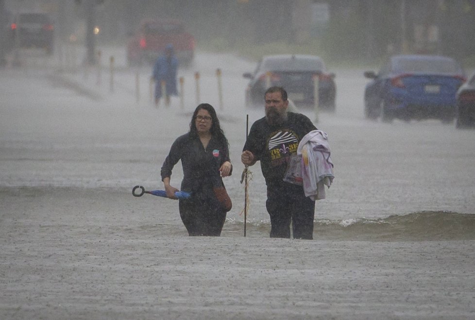 Harvey přinesl do Texasu mohutné povodně