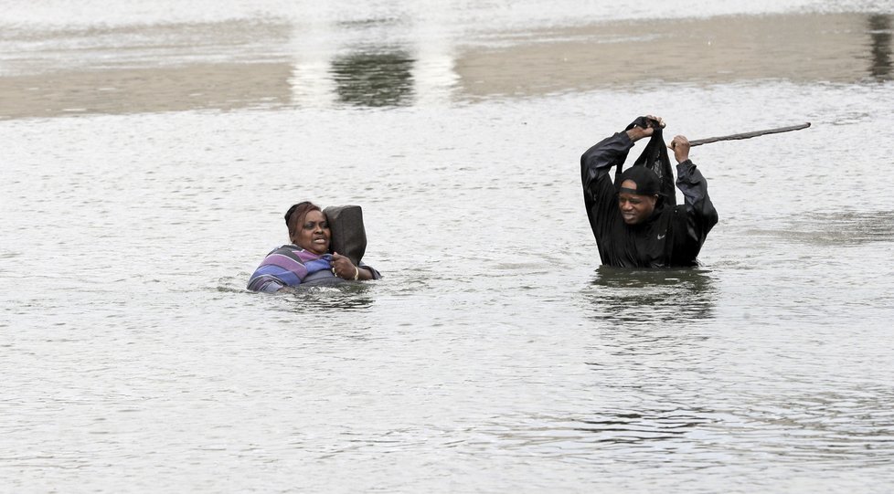 Harvey přinesl do Texasu mohutné povodně.