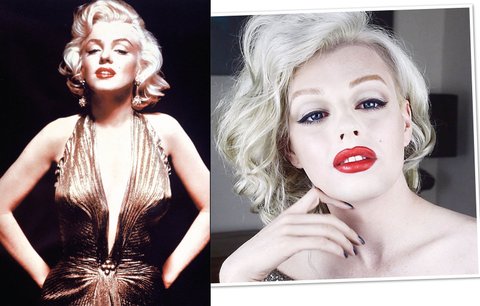 Model se mění na celebrity jako Marilyn Monroe nebo Miley Cyrus!