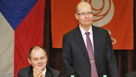 Rivalové o předsednictví u Sociálních demokratů - Bohuslav Sobotka a Michal Hašek