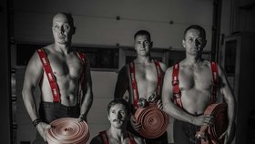 Focení hasičského kalendáře z Telče