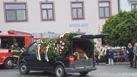 Po smutečním obřadu byly ostatky Jiřího Rýznara odvezeny na zábřežský hřbitov, kde byly uloženy do hrobu