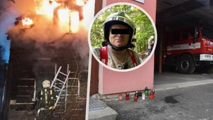 Při požáru v Novém Boru zemřel dobrovolný hasič: Zůstala po něm těhotná manželka!