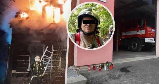 Při požáru v Novém Boru zemřel dobrovolný hasič: Zůstala po něm těhotná manželka!