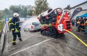 Požární robot AirCore při zásahu