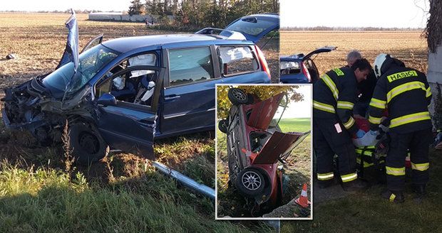 Tragický začátek víkendu na Královéhradecku: Tři mrtví (†19, †22, †75) během tří nehod!