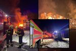 Hasiči zasahovali u požáru rodinného domu v Karlovicích na Bruntálsku. (5.12.2021)
