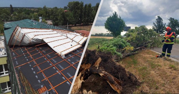 Následky bouřek na jižní Moravě (19. 7. 2026).
