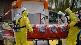 Cvičení IZS v Nelahozevsi - EBOLA