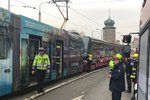 Na Jiráskově náměstí se srazily dvě tramvaje, zranilo se šest lidí.