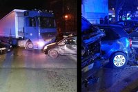 Kamioňák "sroloval" ve Znojmě 13 aut! Prý ho skolila nevolnost, policistům ale nadýchal
