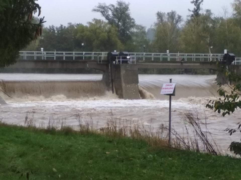 Haisči Olomouckého kraje zasahovali při povodních. (14.10.2020)