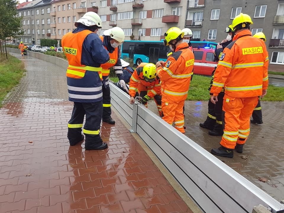 Hasiči zasahovali u událostí spojených s vydatným deštěm. (14.10.2020)