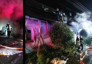 Hasiči zasahovali ve středu 25. srpna od půl jedné v noci u požáru rodinného domu v Senticích na Brněnsku.