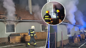 V Chrustenicích na Berounsku zemřel při požáru domu člověk, škoda šest mil. Kč