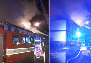 Požár ubytovny v Kutné Hoře: Jeden mrtvý a několik zraněných!