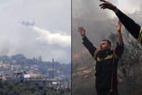 Lesní požáry v Řecku: Hasiči dostali oheň zčásti pod kontrolu
