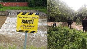 Hasiči a policie hledají muže, který skočil do řeky v Ústí n. O.