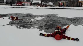 Cvičení hasičů z Varnsdorfu