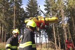 Mladého muže zavalil strom u Křetína na Boskovicku. Vrtulník nedokázal v nepřístupném terénu přistát.