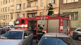 V Holešovicích spadl člověk z 5. patra do vnitrobloku, na místě zemřel.