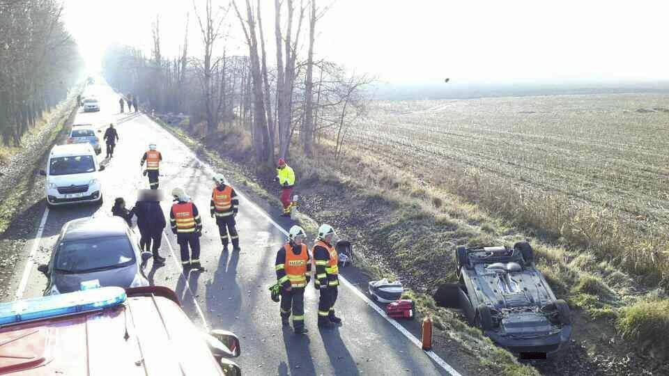 Námraza potrápila 30.11.2018 řidiče