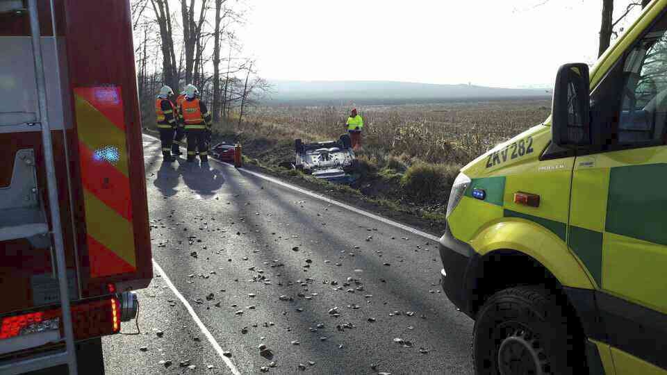 Námraza potrápila 30.11.2018 řidiče