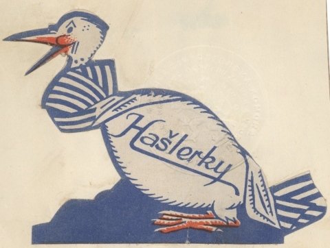 Historický plakát bonbonů Hašlerky