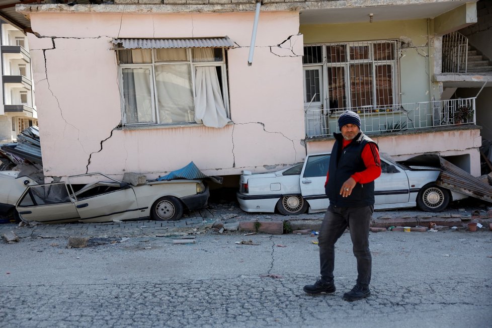 Situace v turecké provincii Hatay pro ničivém zemětřesení (14. 2. 2023)